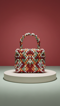 Mini sac à poignée ornée