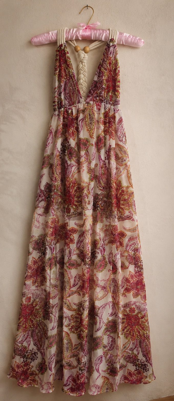 Robe longue imprimée bohème