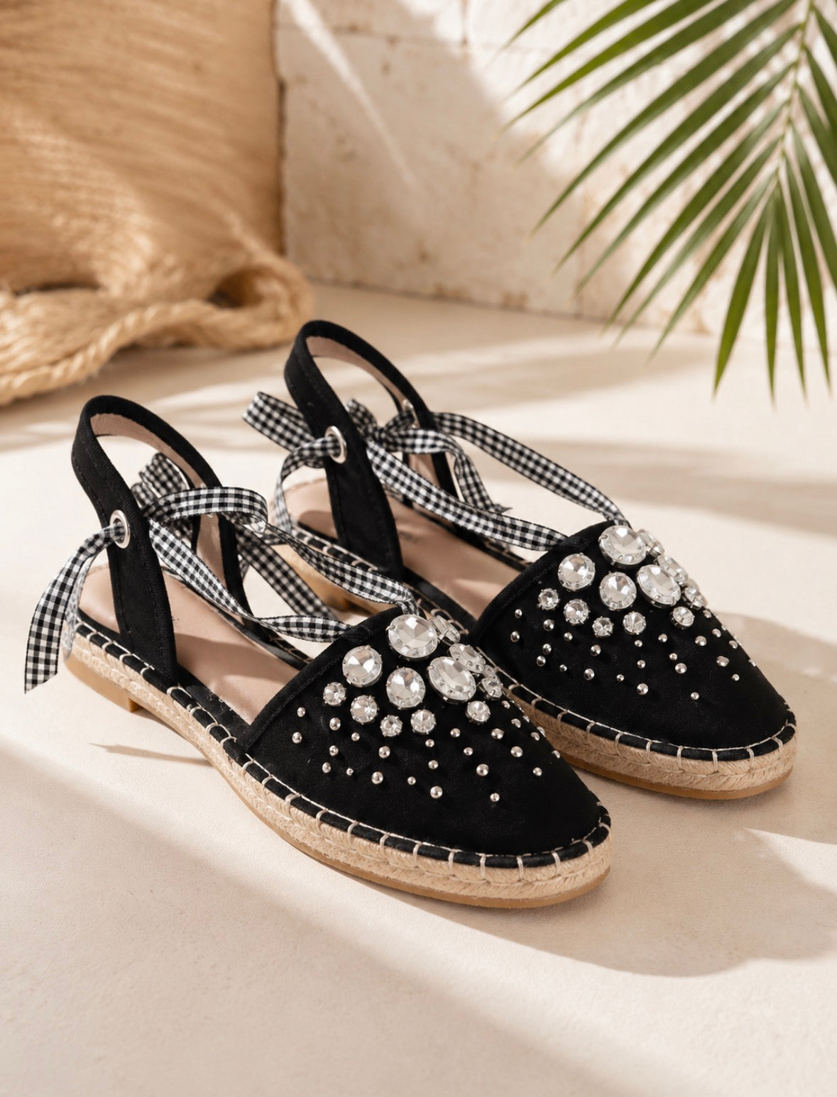 Espadrilles Bijou Noires