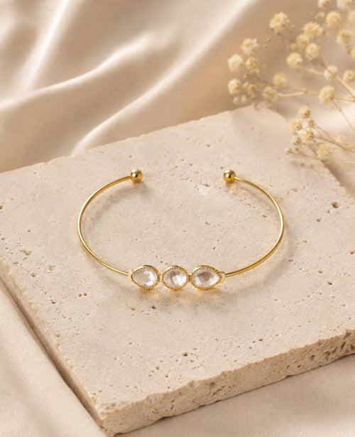 Bracelet Élégance Cristal – Acier Inoxydable