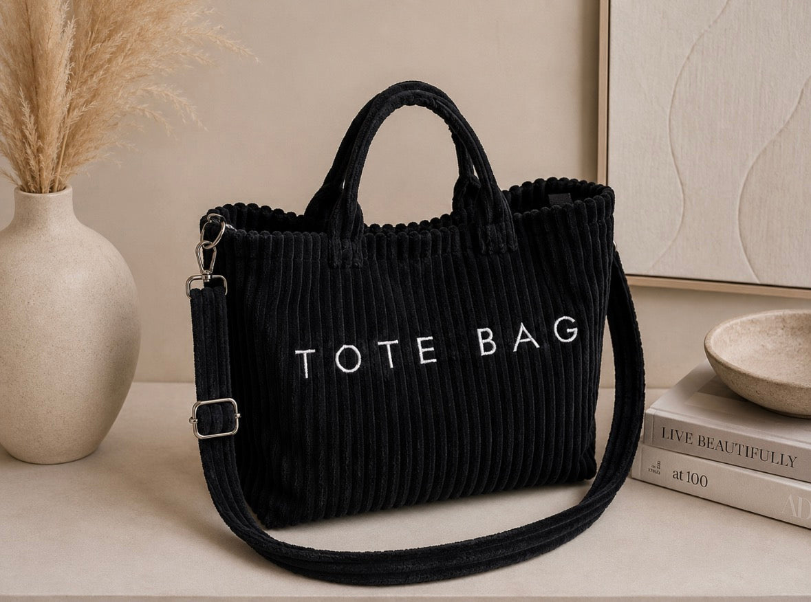 Sac cabas en velours côtelé – Élégance & douceur du quotidien
