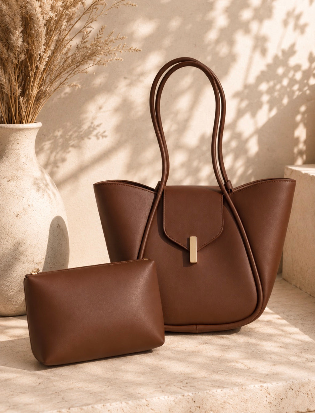 Sac Cabas 2-en-1 – Avec pochette assortie