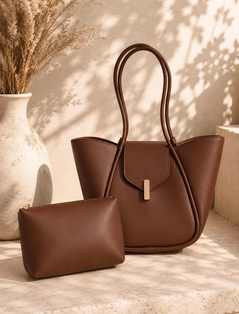 Sac Cabas 2-en-1 – Avec pochette assortie