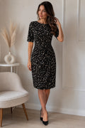 Robe fluide Lauren Ralph Lauren imprimée noir & beige