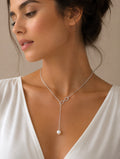 Collier Infini & Perle – Acier inoxydable