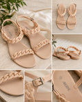 Sandales Ardene à maillons – Beige nude – Taille 38