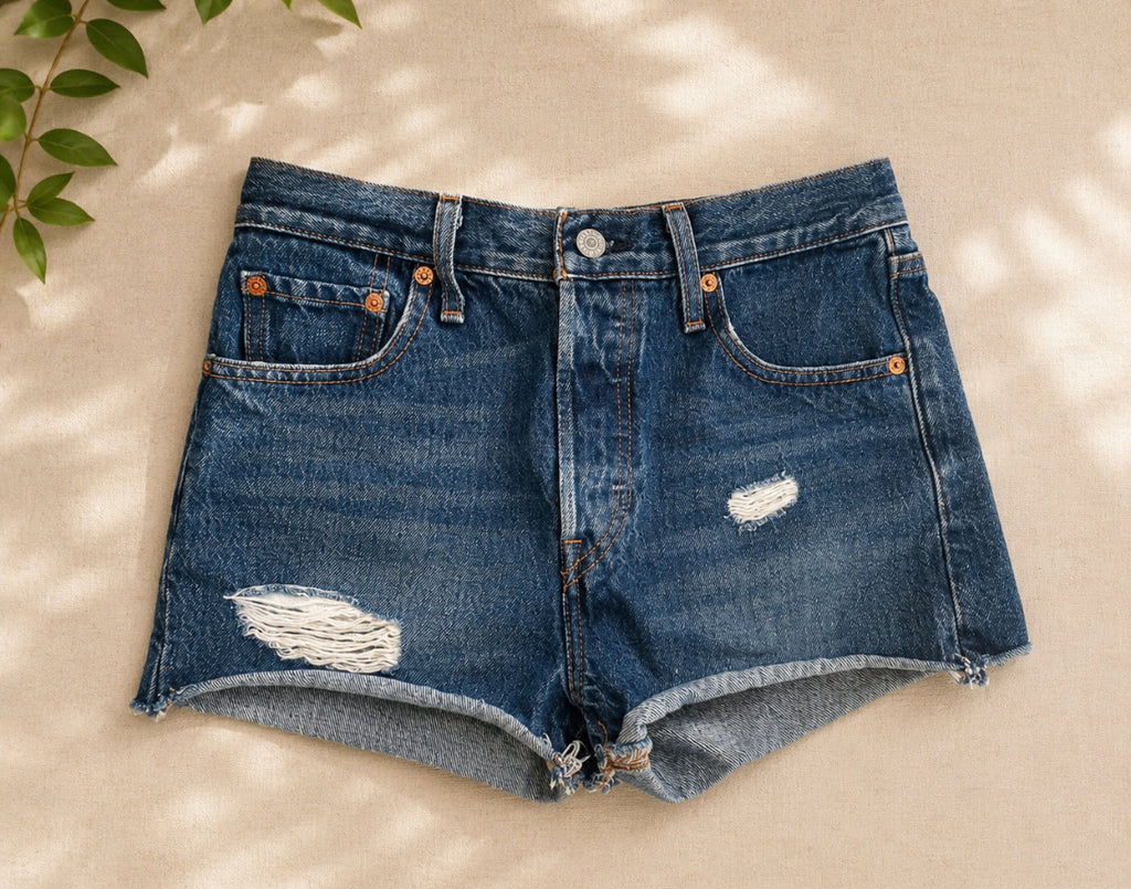 Short Levi’s 501 Premium denim bleu – Taille XS / 34