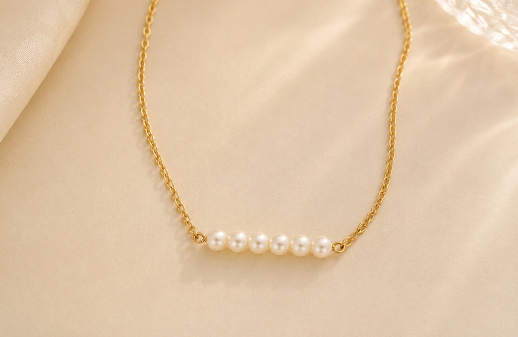 Collier Perles Élégance – Acier Inoxydable