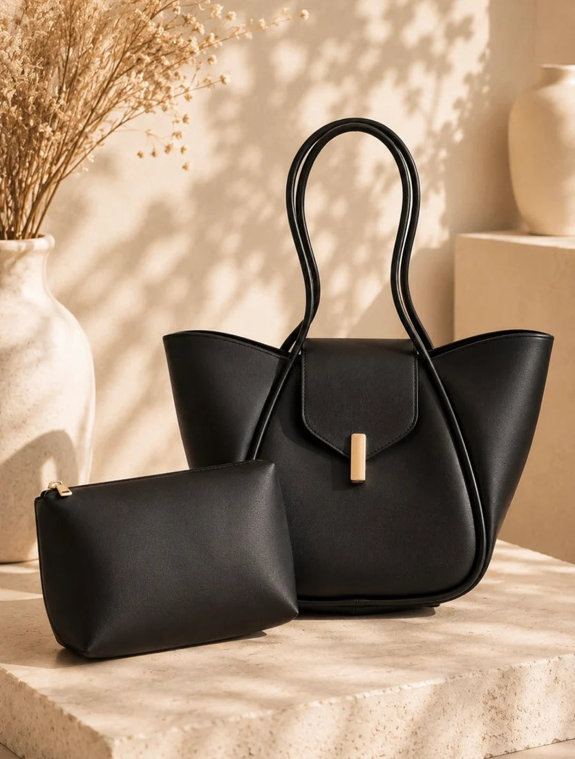 Sac Cabas 2-en-1 – Avec pochette assortie