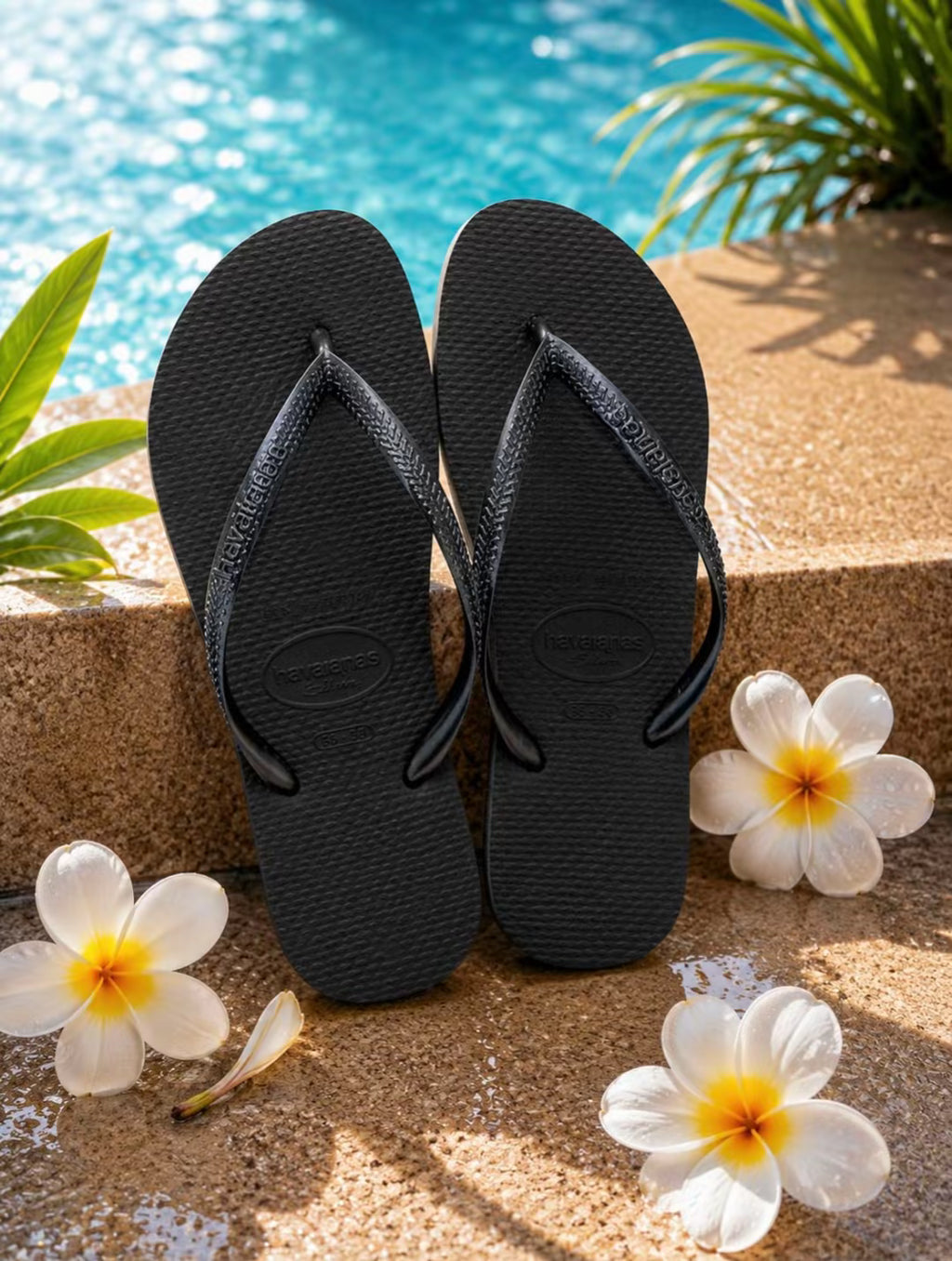Tongs Havaianas Slim Noires – L’élégance intemporelle